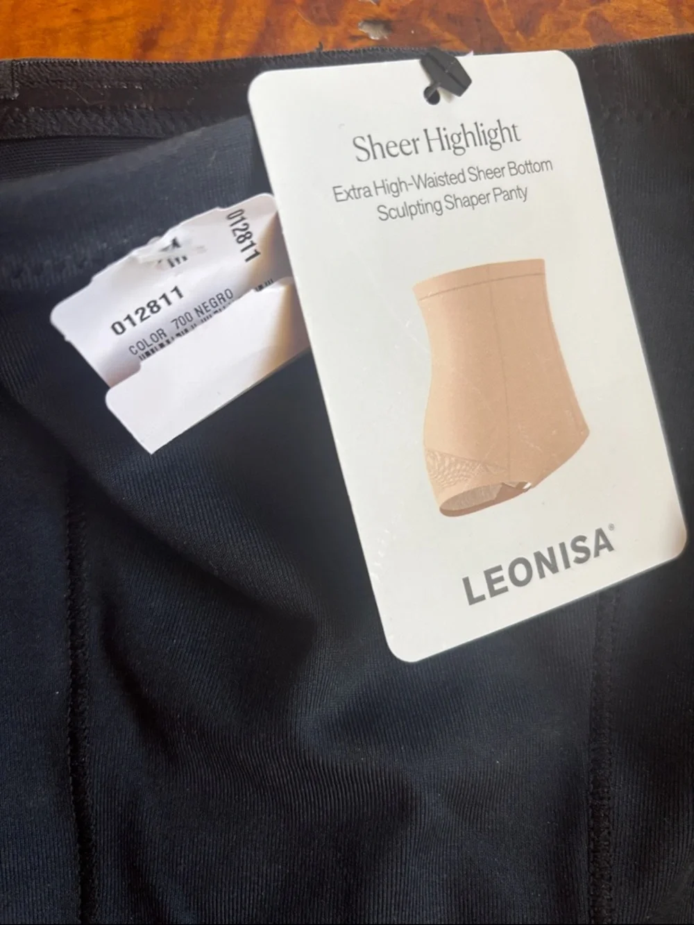Leonisa High-Waist Shapewear Brief - Black - Picture 2 of 4